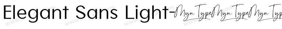 Elegant Sans Light字体转换
